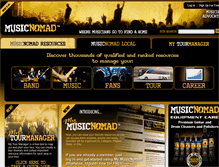 Tablet Screenshot of musicnomad.com